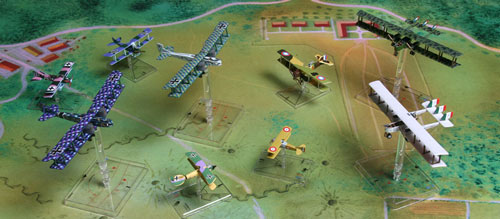 An example Wings of Glory WWI game